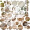 Mirror Wall Stickers Acrylic Mirror Setting Round Peel and Stick Circle Stick for Wall 3D Self Adhesive(48 Pcs,5.9 in, 4.7 in, 3.9 in, 3.1 in, 2.4 in, 1.2 in)